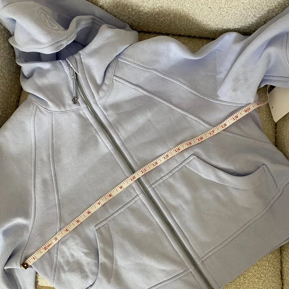 New Lululemon Scuba Oversized Full-Zip Hoodie 'Serene Blue' Size XS/S